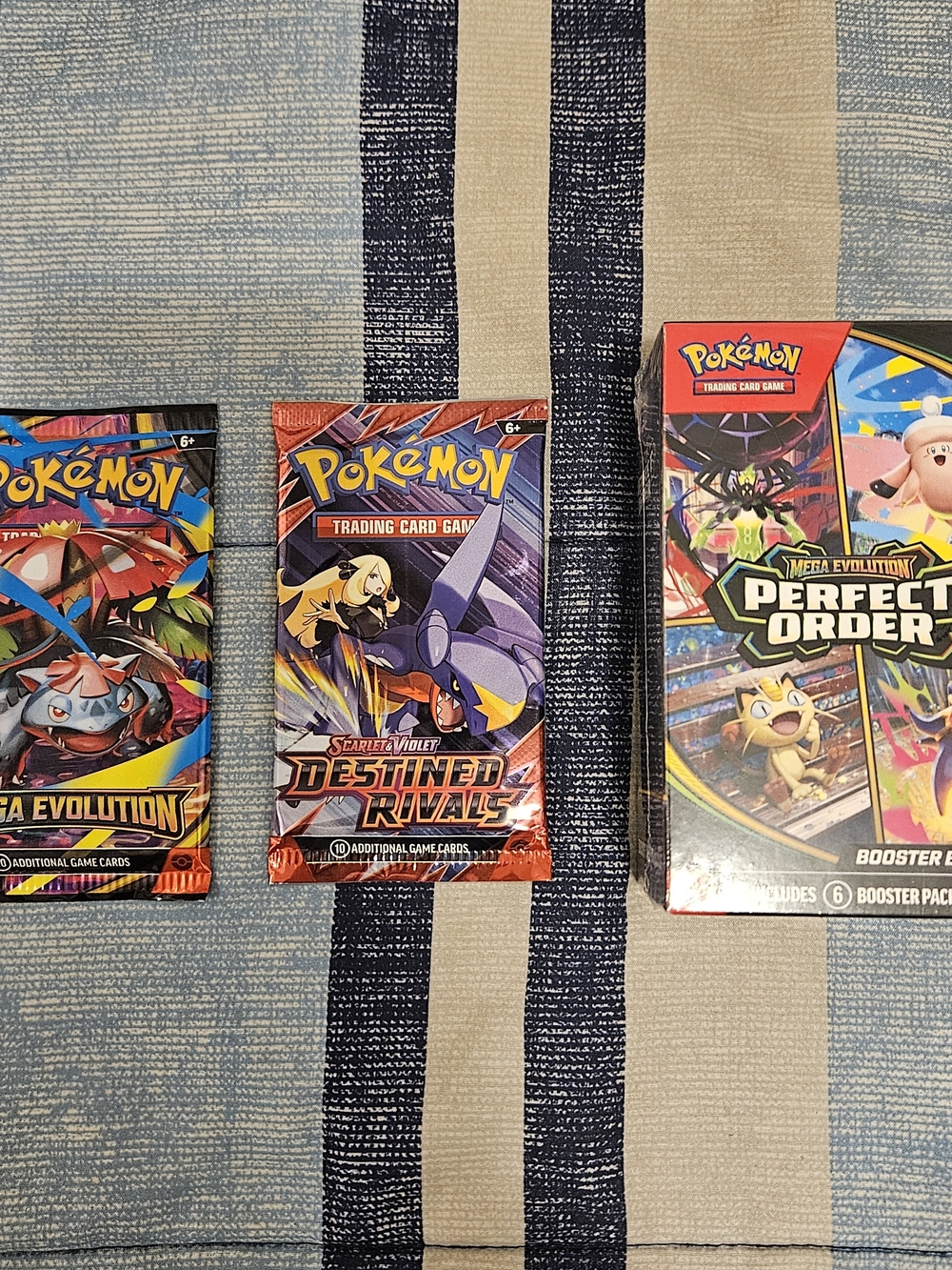 Pokemon Booster Packs - Red, Orange, Blue